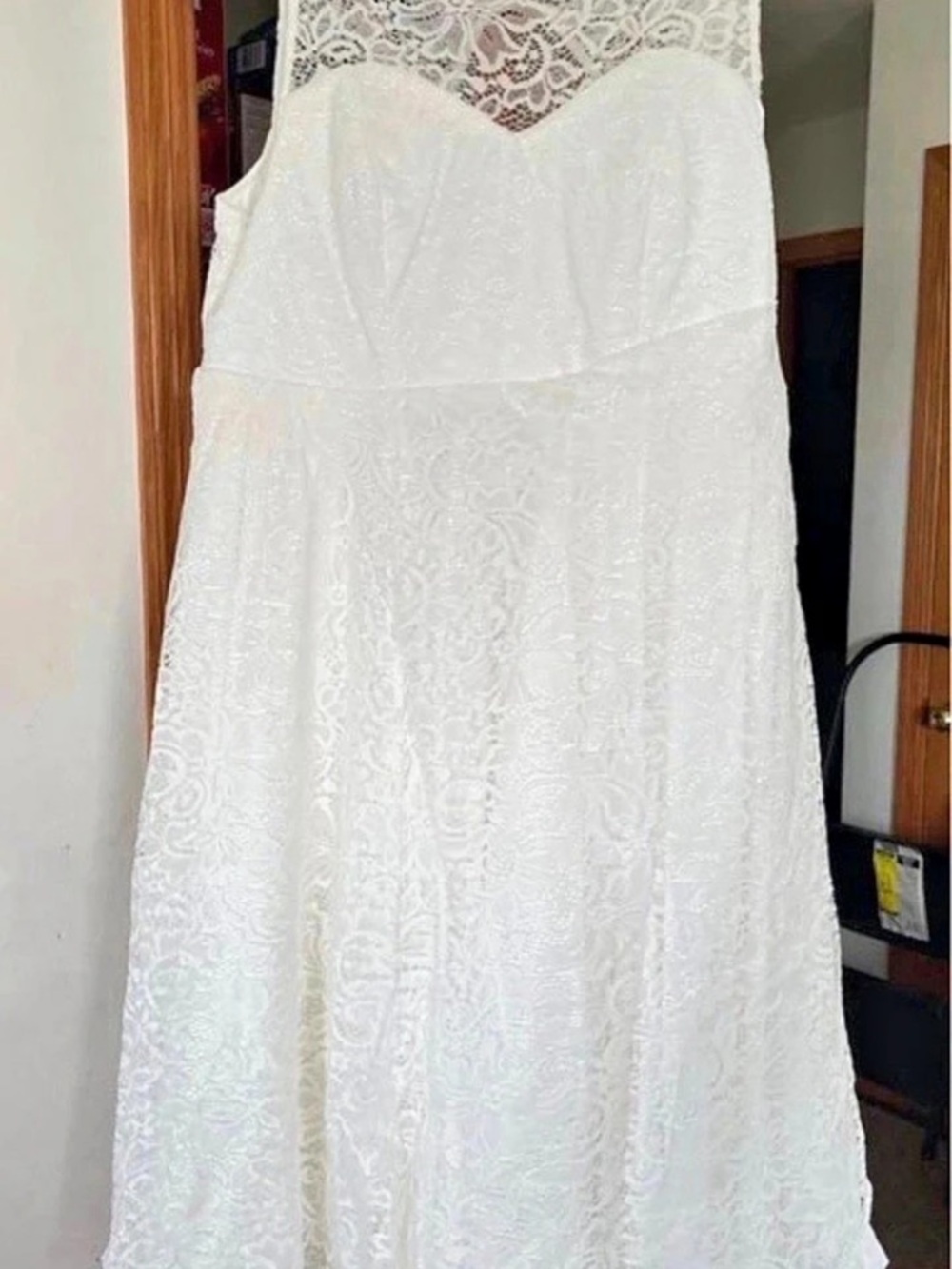 Torrid Ivory Lace Midi Dress Lace Maxi Dress in White Size 16 NWT